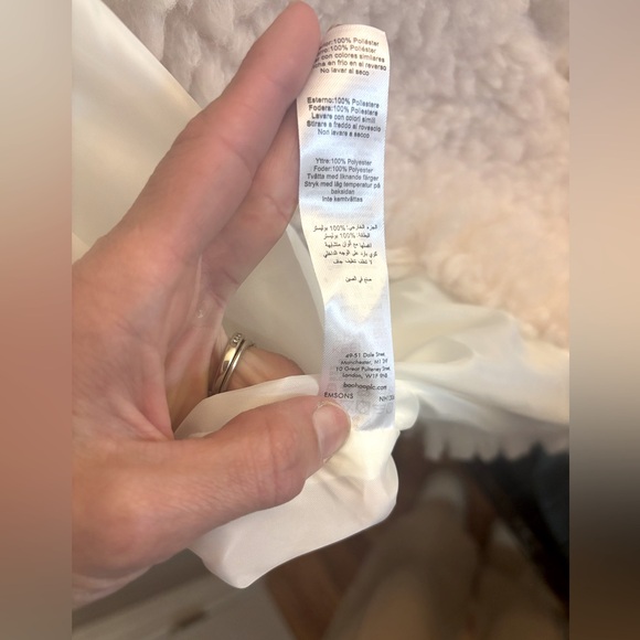 NWT PLT PRETTYLITTLETHING Soft Touch Longline Borg Coat Cream Size US 2 UK 6 - Picture 12 of 16